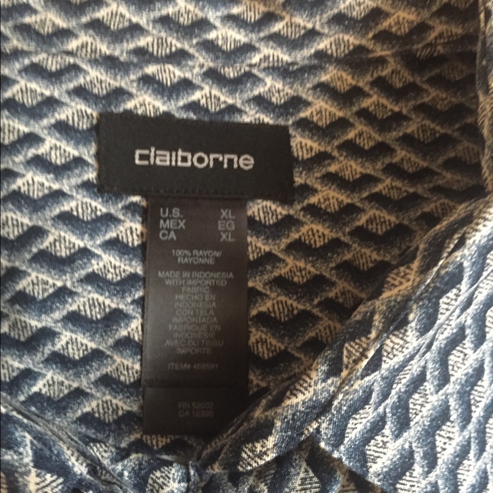 Men’s Claiborne short sleeve button up